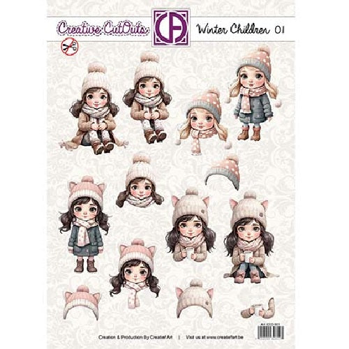 Creative Cutouts Winter children 01