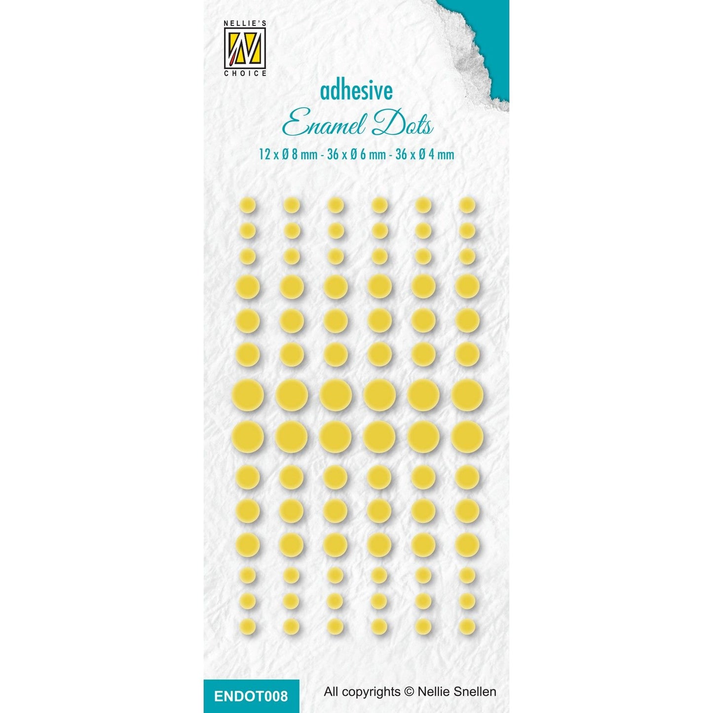 Nellie's Choice - enamel dots, gul