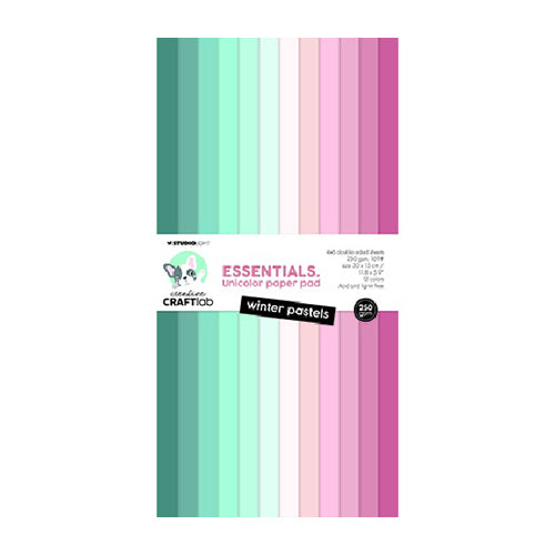 Unicolor papirblok - Winter Pastels