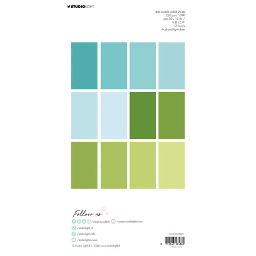 Unicolor papirblok - No blue no green