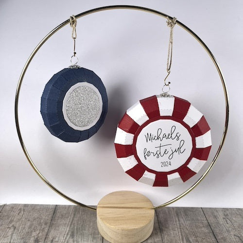 Dan dies Flad julekugle lille