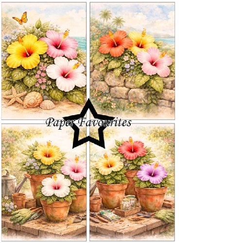 Paper favourites Hibiscus