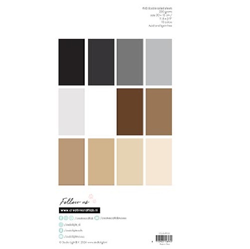 Brown & grey cardstock