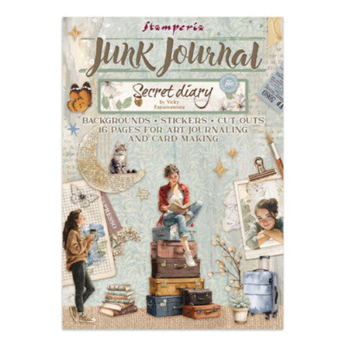 Stamperia Junk journal hæfte - Secret Diary