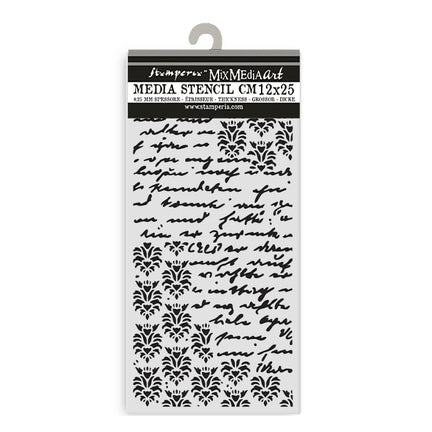 Stamperia stencil - Seal and writings