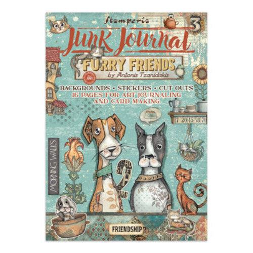 Stamperia Junk journal hæfte - Furry Friends