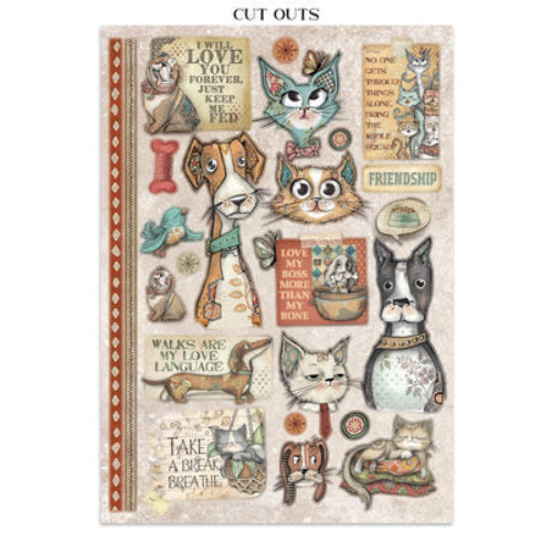 Stamperia Junk journal hæfte - Furry Friends
