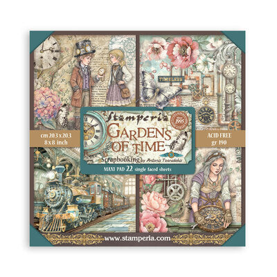 Stamperia Paper Pad Small Single Face – Gardens of Time