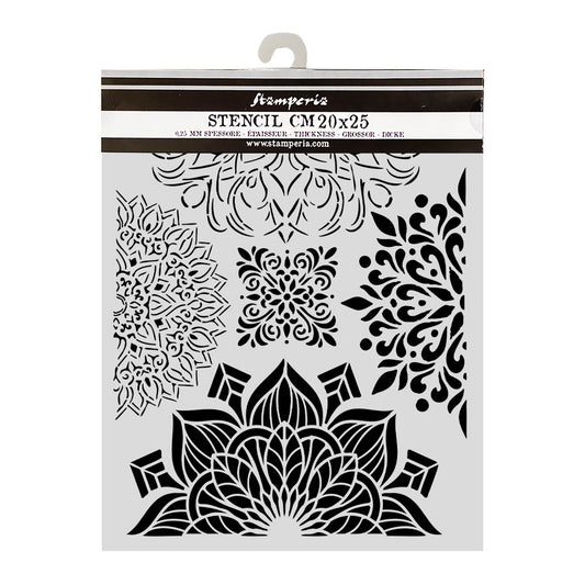 Stamperia stencil - Gardens of Time Half Friezes