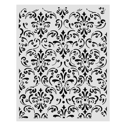 Stamperia stencil - Gardens of Time wallpaper