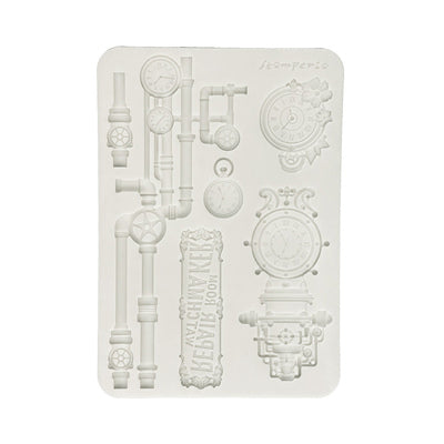 Stamperia Silicone form - Gardens of Time Clocks and Tubes