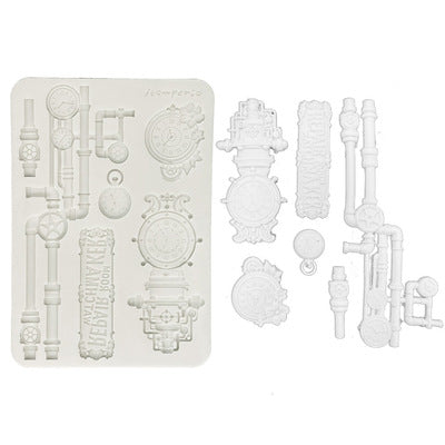 Stamperia Silicone form - Gardens of Time Clocks and Tubes