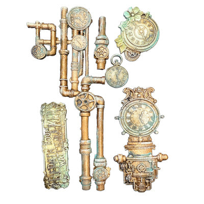 Stamperia Silicone form - Gardens of Time Clocks and Tubes