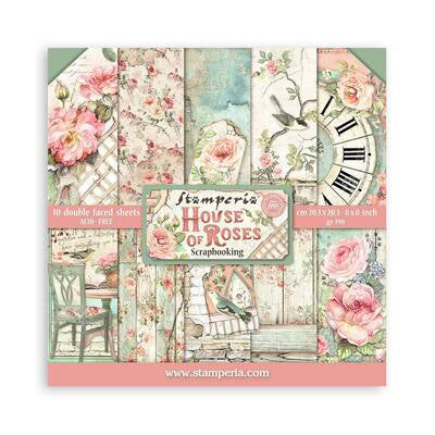 Stamperia Paper Pad Small - House of Roses