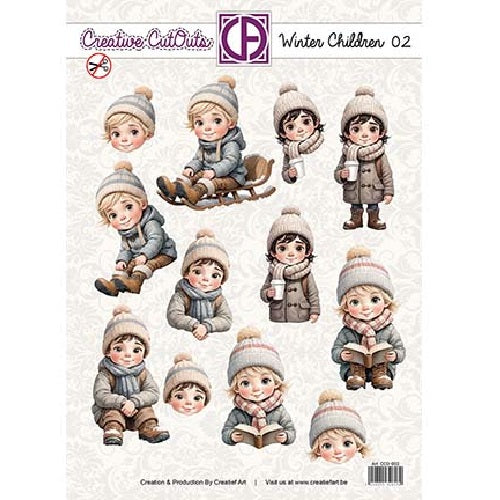 Creative Cutouts Winter children 02