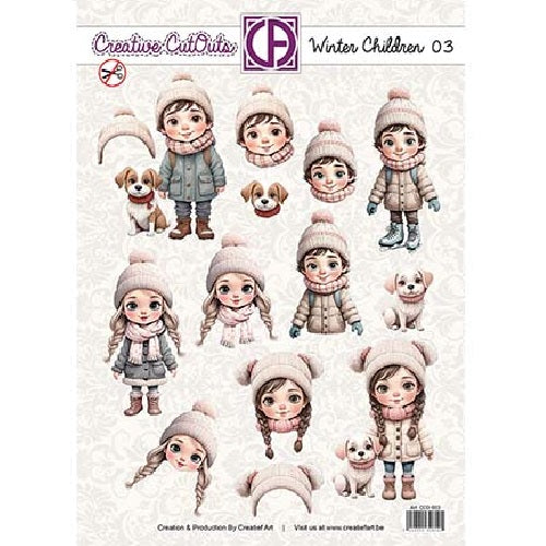 Creative Cutouts Winter children 03