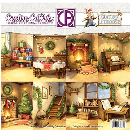 Creative Cutouts Snowy Bonnies 02