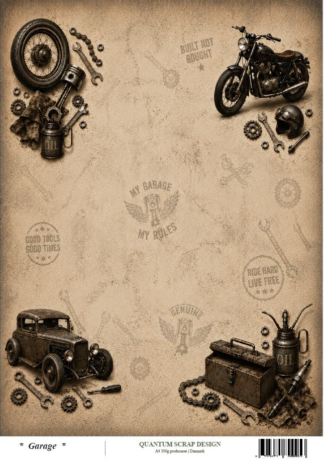 Quantum Scrap Design Baggrunds Ark Garage