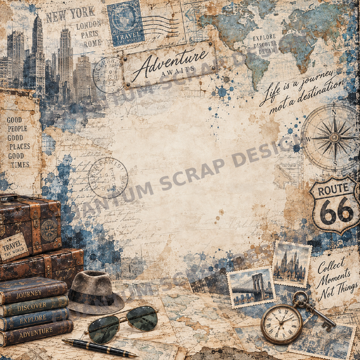 Quantum Scrap Design Vintage herre og biler