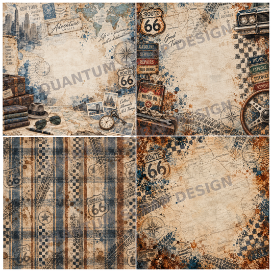 Quantum Scrap Design Vintage herre og biler
