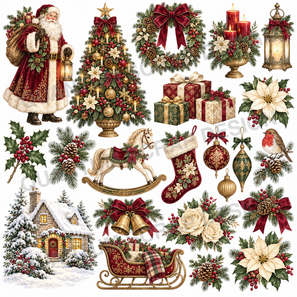 Quantum Scrap Design Klassisk jul