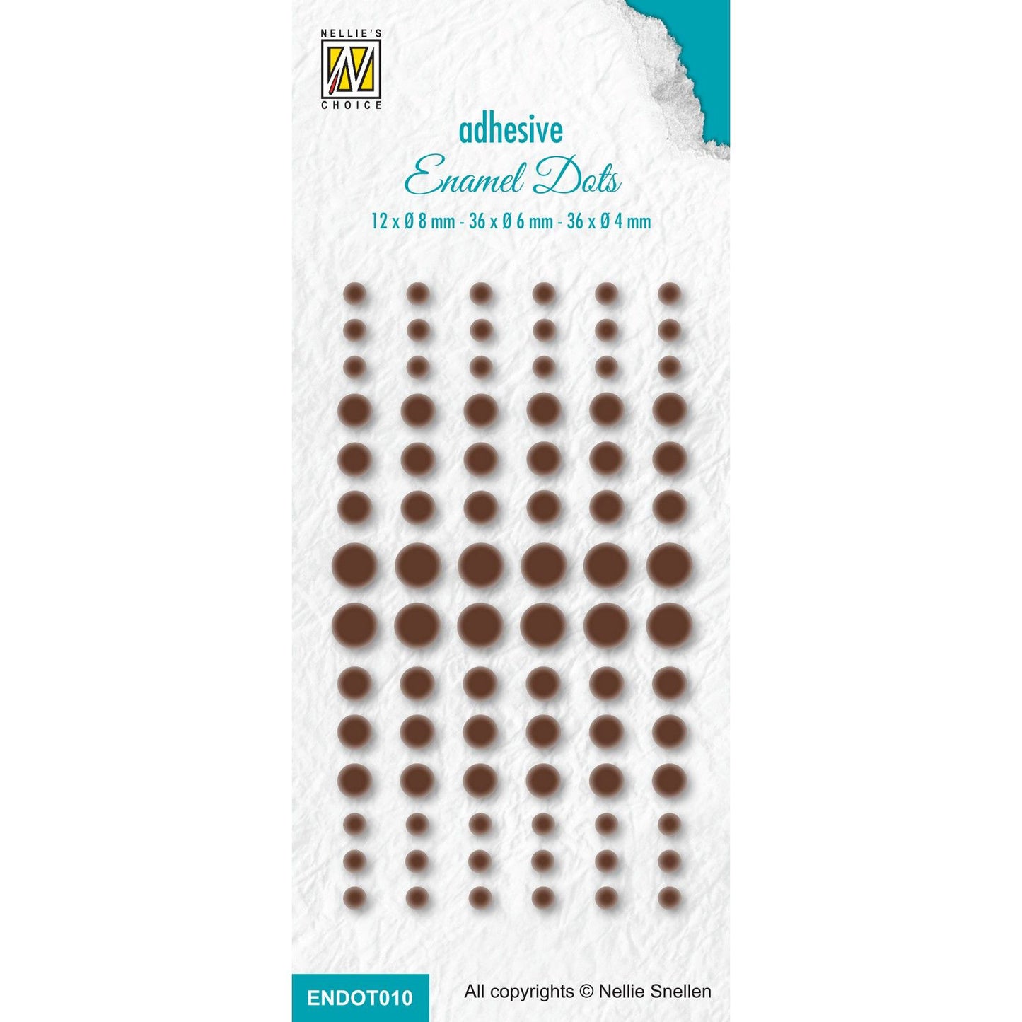 Nellie's Choice - enamel dots, brun