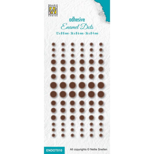 Nellie's Choice - enamel dots, brun