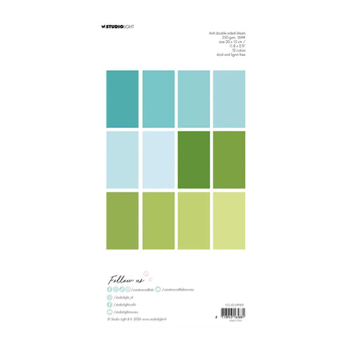 Unicolor papirblok - No blue no green