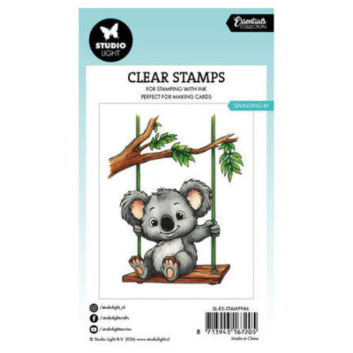 Studio Light - Essentials - Swinging by, Koala - clear stamp