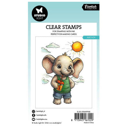 Studio Light Clear Stamps Juicy Joy - Elephant Essentials nr. 948
