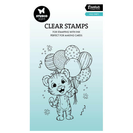 Studio Light Clear Stamps Wild Party - Tiger Essentials nr. 949