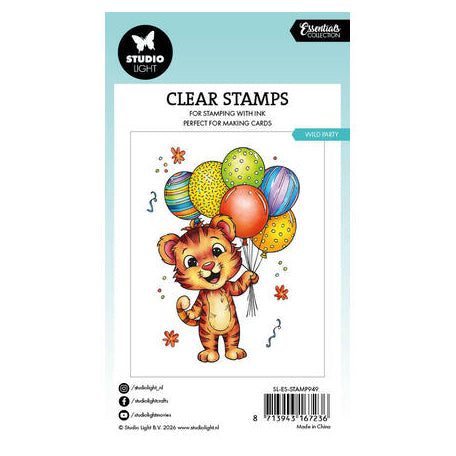 Studio Light Clear Stamps Wild Party - Tiger Essentials nr. 949