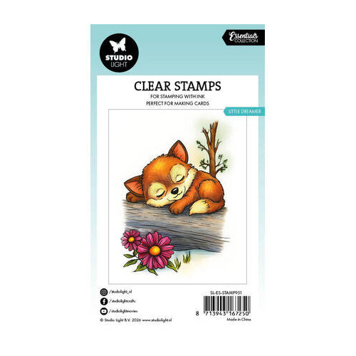 Studio Light Clear Stamps Little Dreamer - Fox Essentials nr. 951