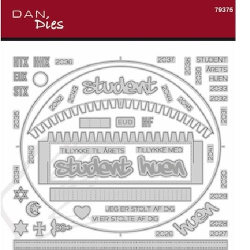 Dan dies Oval æske studenter hue