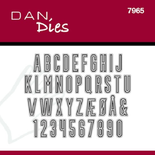 Dan dies T-shirt tal og alfabet