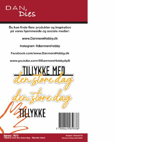 Dan dies Tillykke med den store dag