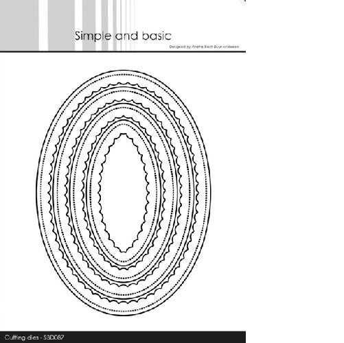 Simple and Basic Inner Scallop Oval