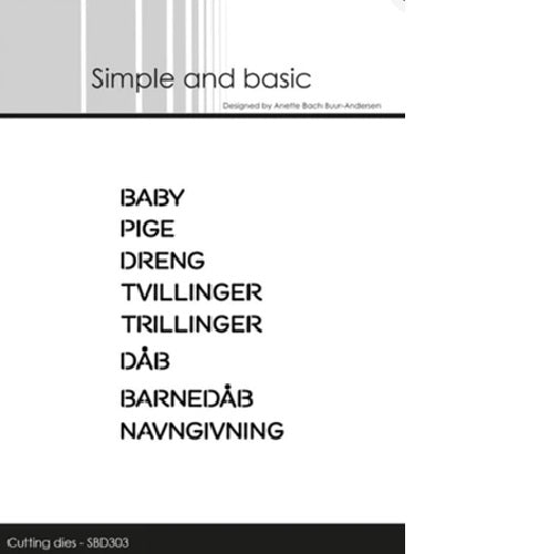 Simple and basic Små tekster til den lillle ny