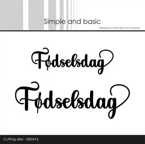 Simple and basic Fødselsdag