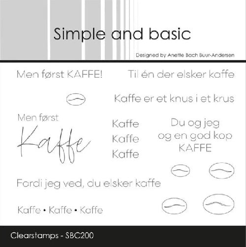 Simple and basic kaffe stempel