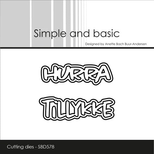 Simple and basic Hurra Tillykke