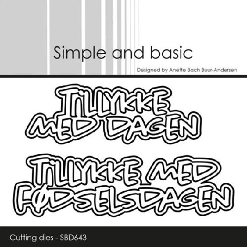 Simple and basic Tillykke med dagen