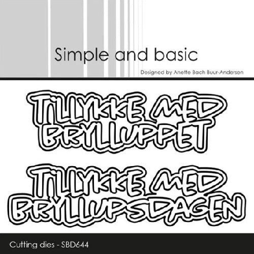 Simple and basic Tillykke med brylluppet
