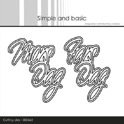 Simple and basic Fars dag / mors dag
