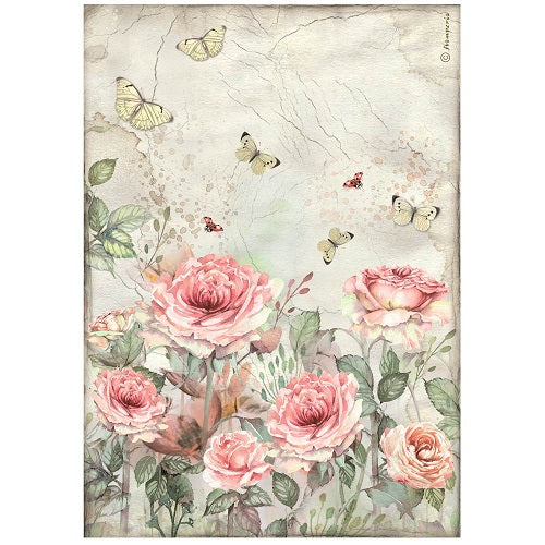 Roses and butterflies