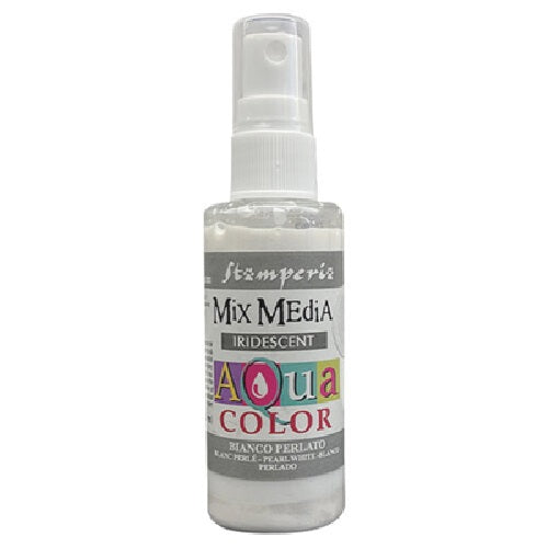 Aqua color Pearl White