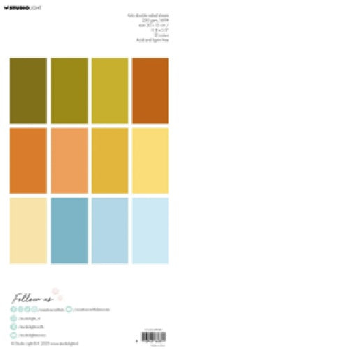Unicolor papirblok - Cozy autumn