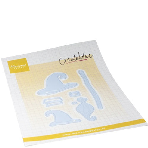 Marianne Design Witch hat & broomstick