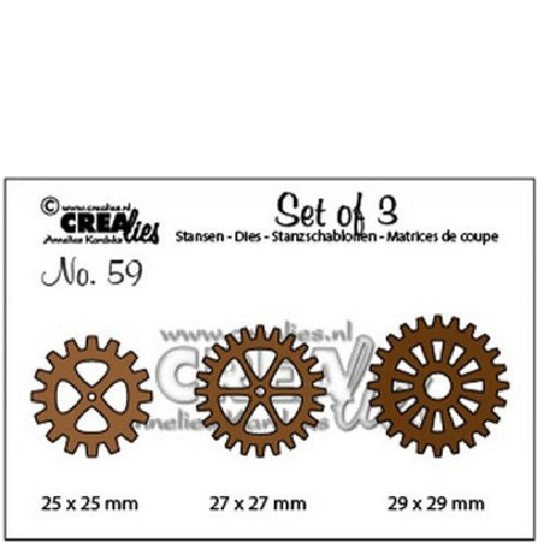 Crealies 3 x gears